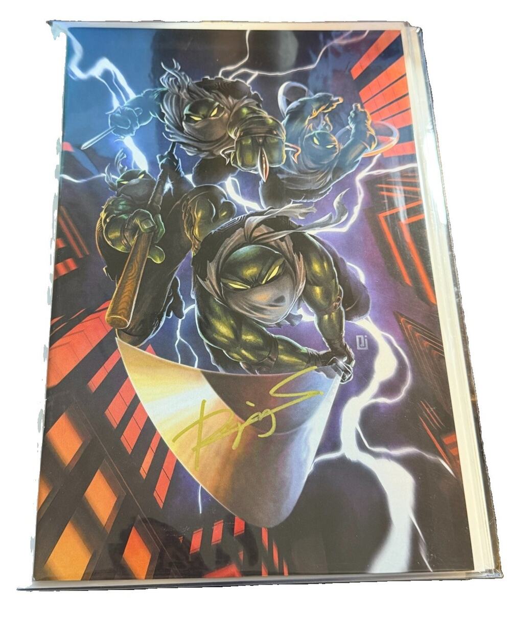 TMNT : The Armageddon Game #1 Peejay Catacutan SIGNED Virgin Variant W/coa